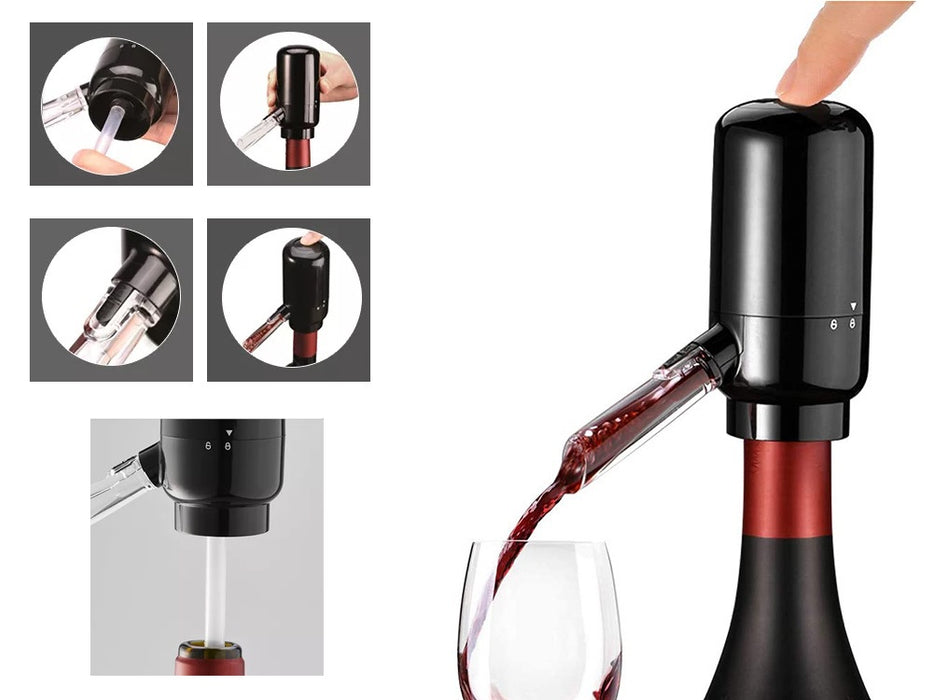 Aerator/Decantor electric pentru vin, dispenser electric pentru sticle