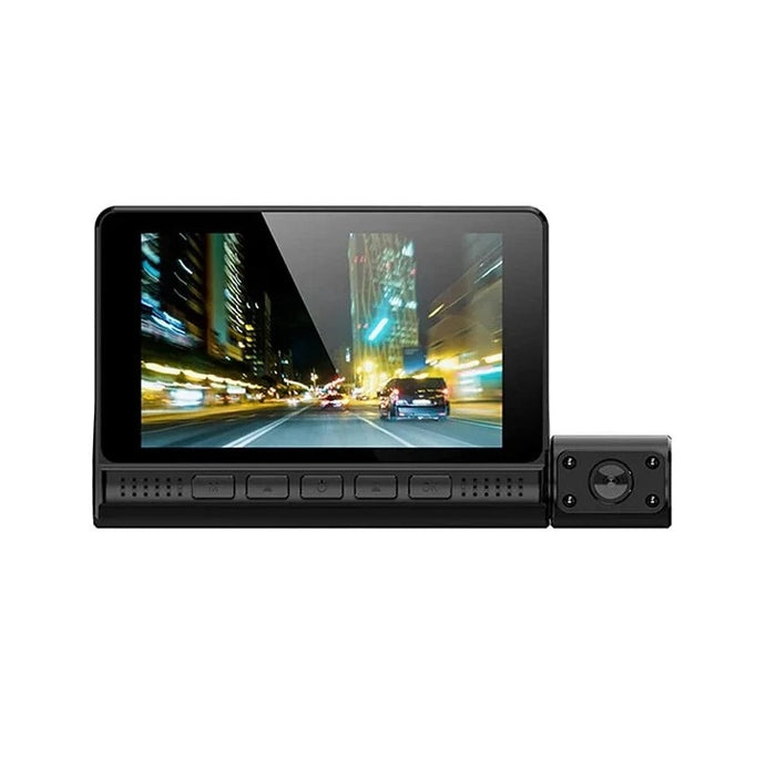 Camera Tripla Auto DVR , cu Ecran Tactil, Video Full HD 1080x1920, Senzor Miscare, Negru