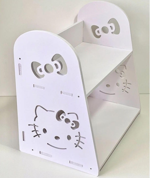 Gyermeki iroda polc, Hello Kitty, 2 rekesz, PVC, 29x29x19cm, fehér