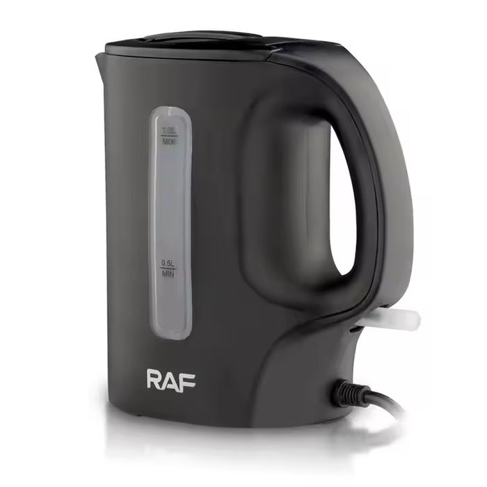 Electric Kettle, RAF, 900W, 1L χωρητικότητα, λευκό/μαύρο