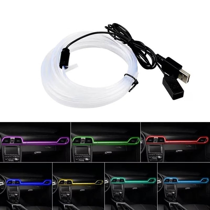 RGB Wire Auto Ambient Light, USB Jack Power, 3m дълга, 7 цвята