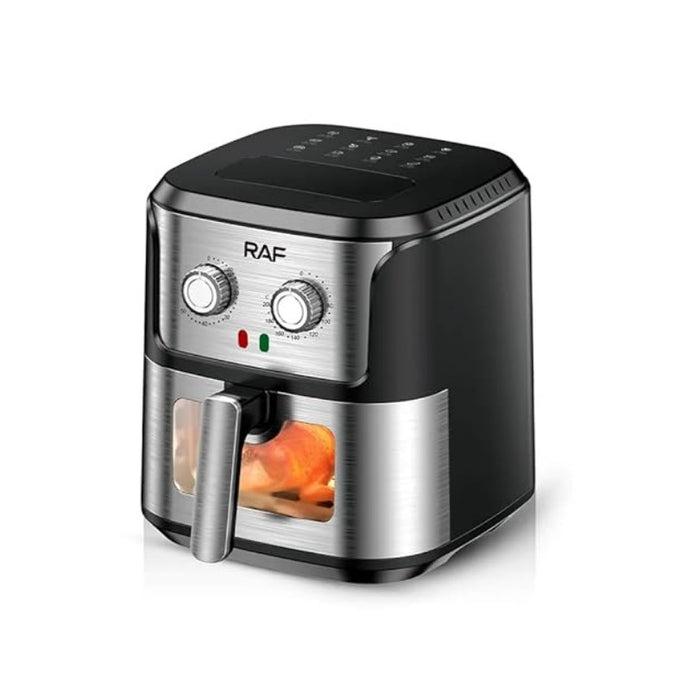 Електрически фритюрник с RAF-5329, 1600W, 6.8L, Black-Silver