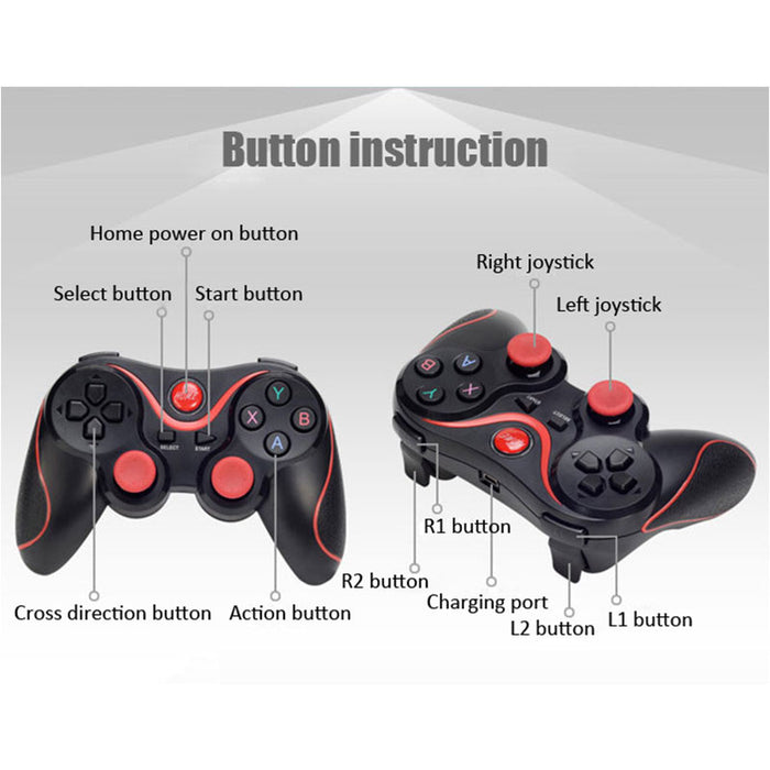 Gamepad Bluetooth 2.0 laptop, táblagép, számítógép, intelligens TV, intelligens doboz