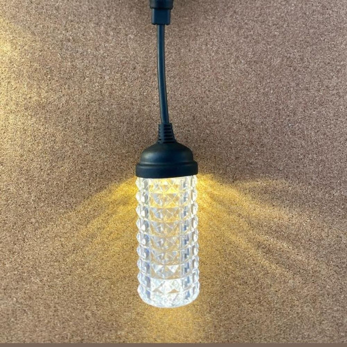 Лека гирлянда за екстериор, 10 LED крушки, IP44, гореща бяла светлина, дълга 10 м