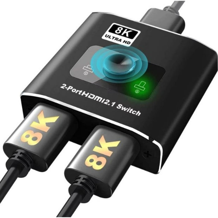 Splitter Switch HDMI 8K Andowl, 2xHDMI, Negru