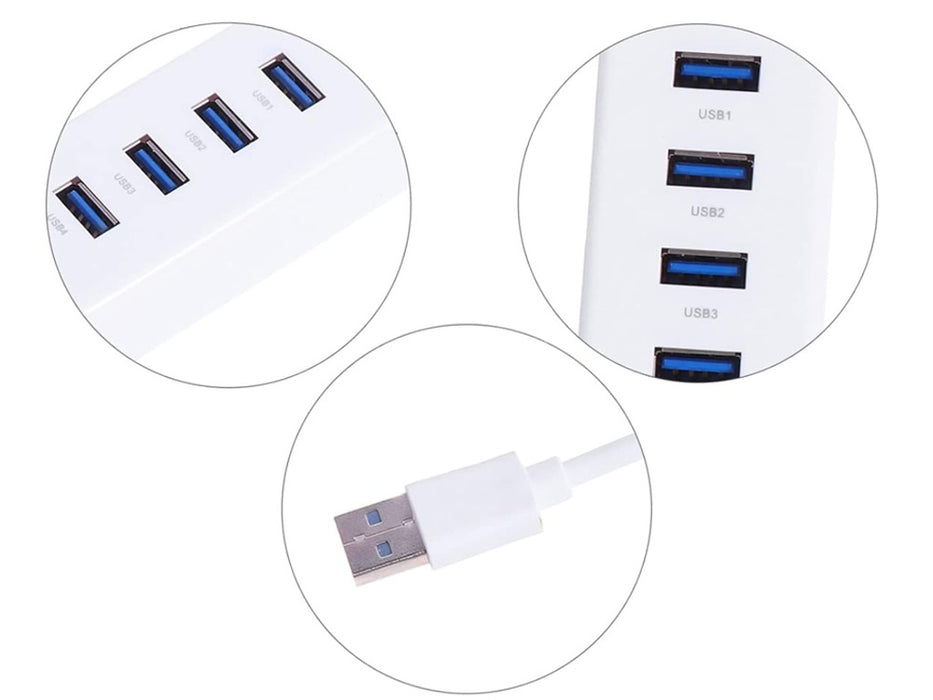 USB HUB 4 portos USB 3.0 sebességátvitel akár 5 Gbps -ig