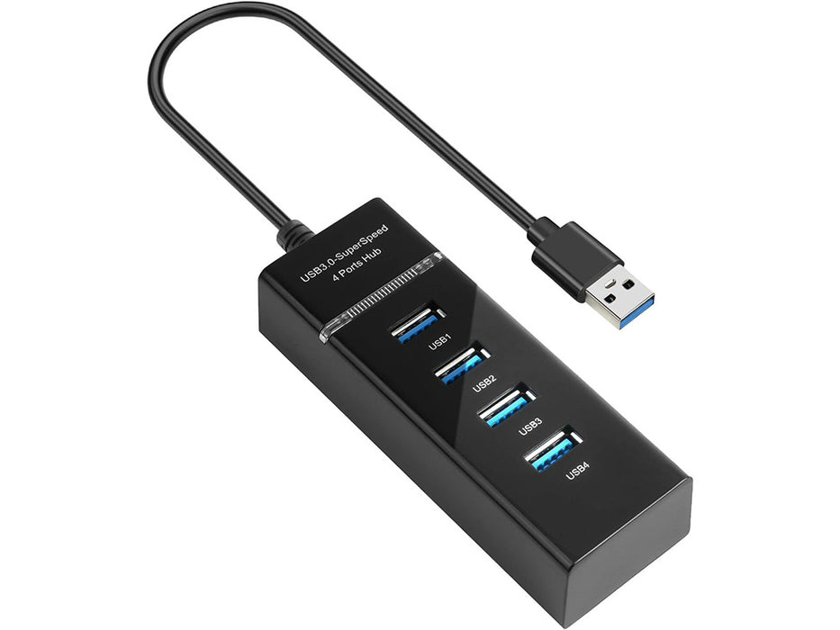 Hub USB cu 4 porturi USB 3.0 viteza transfer de pana la 5Gbps