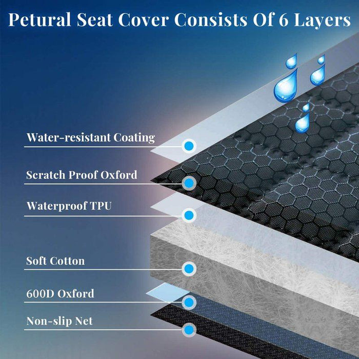Защита на автомобилни столове и транспорт на домашни любимци, универсален, водоустойчив, 133 см, черно