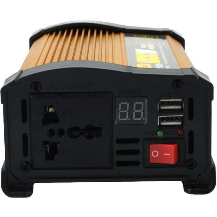 Andowl KS500 autófeszültség -inverter, 500W, 12 V, 220 V, 18 x 11 x 6,5 cm, arany