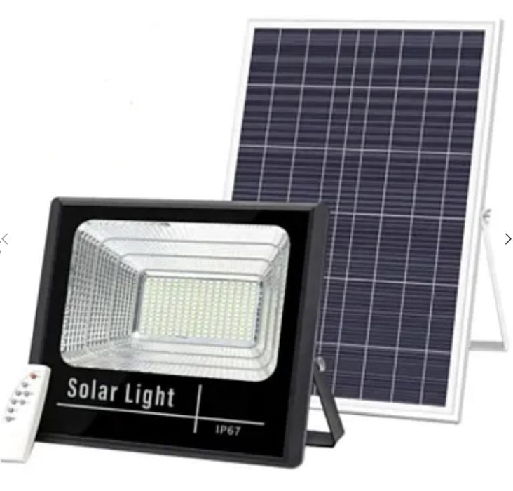 KIT Proiector 50w LED DIMABIL JORTAN cu Panou Solar INDIVIDUAL si Telecomanda JORTAN