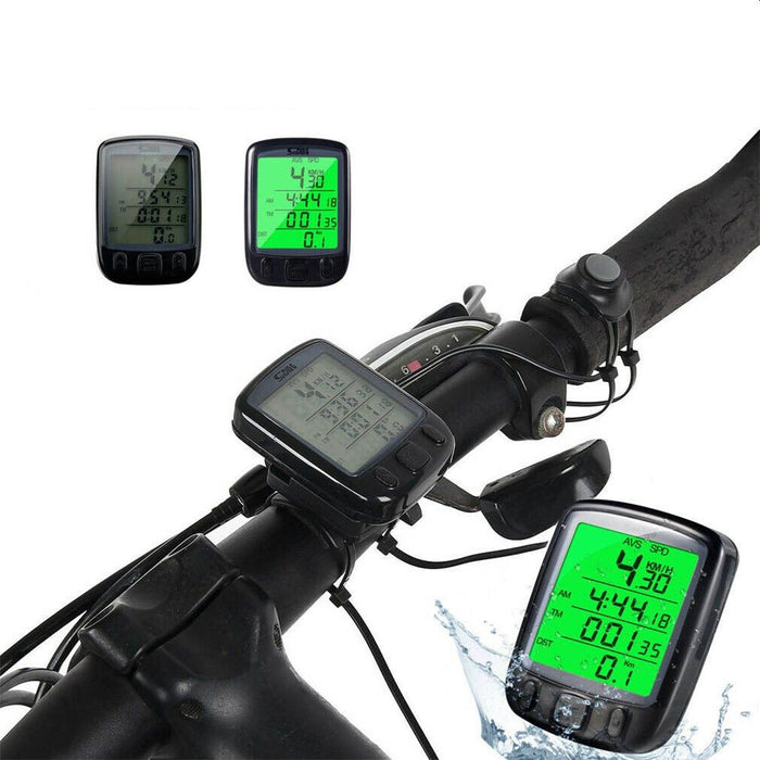 Ψηφιακά χιλιόμετρα ποδηλάτου, LCD φωτισμένη οθόνη, 25 λειτουργίες