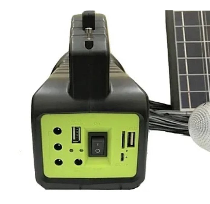 Kit Solar GDLite GD-2000A cu 3 becuri incluse, boxa cu Bluetooth si Radio XL