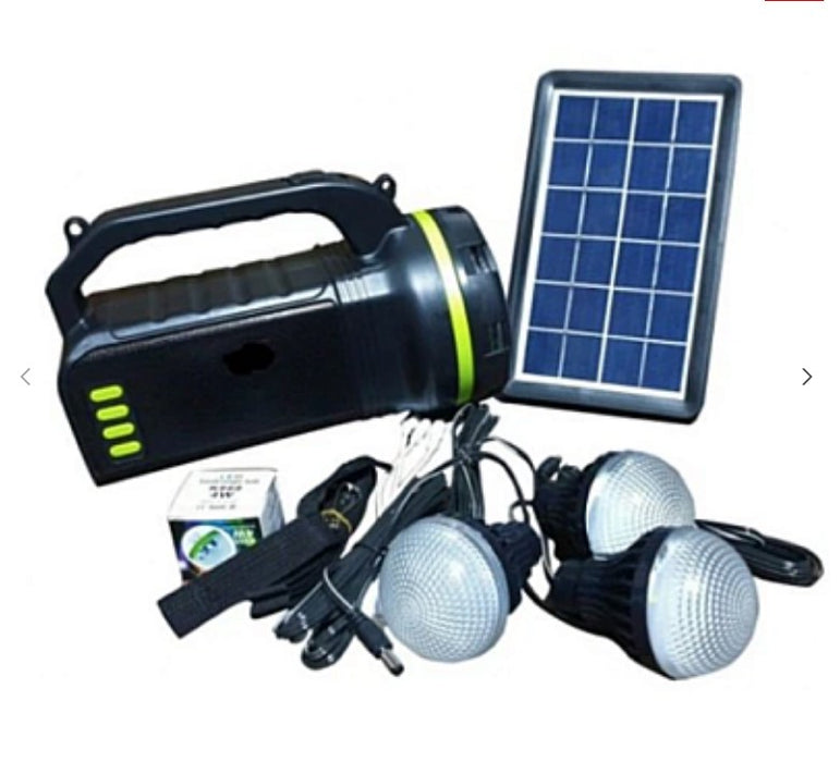 Το GD-L-2000A Solar Kit με 3 βολβούς, Bluetooth και XL Radio