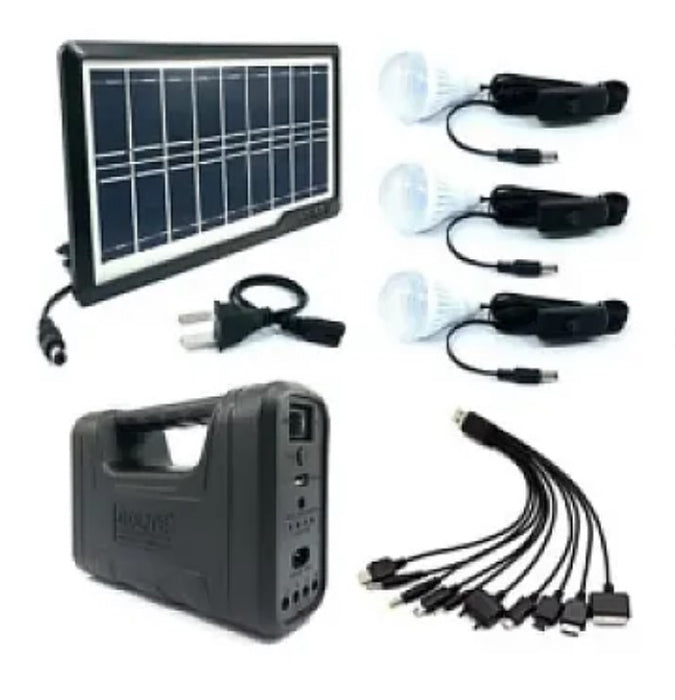 GDPLUS GD-8080 Solar Kit με 3 λαμπτήρες