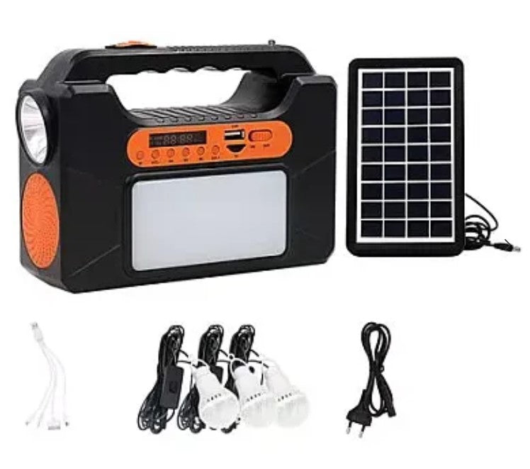 Solar Kit EP-393 rádióval és 3 izzóval