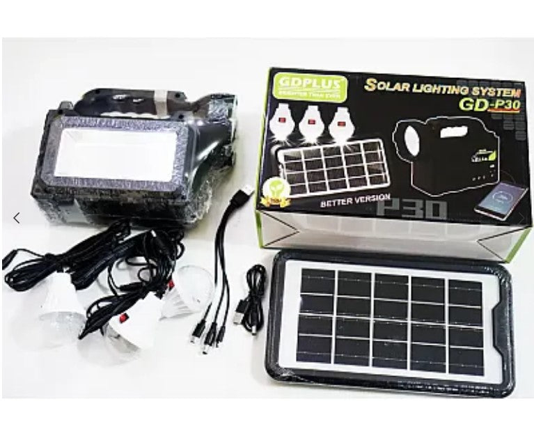 GDPLUS GD-P30 Solar Kit με 3 λαμπτήρες