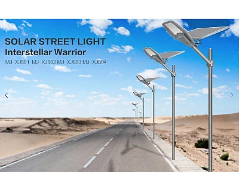 LAMP 400W Street Solar XJ804 με ξεχωριστό ηλιακό πίνακα και τηλεχειριστήριο