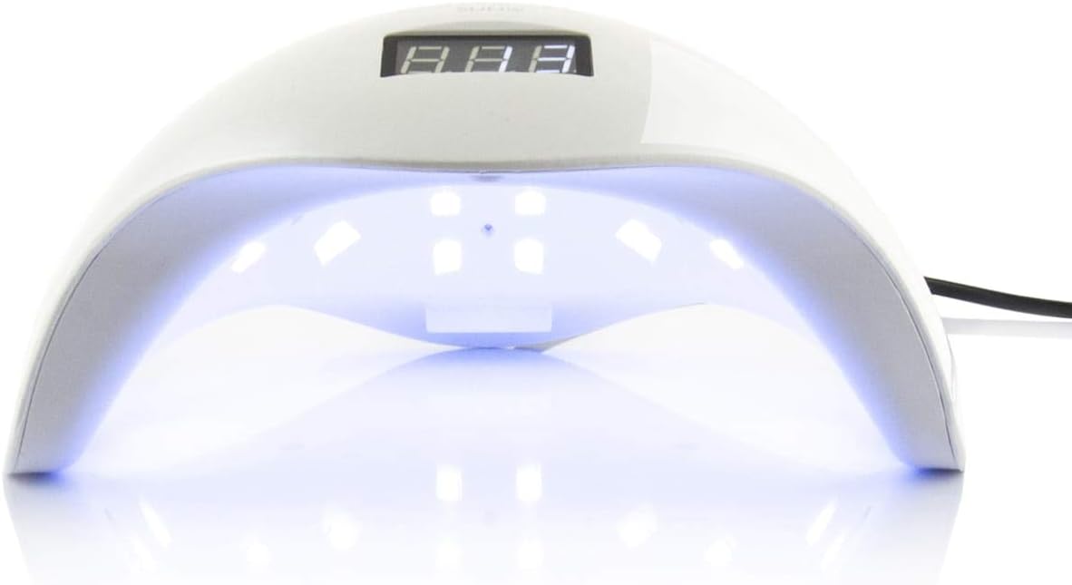 48W UV LED LAMP και 24 LED, για Manicure-Pedicure, με αισθητήρες και χρονοδιακόπτη, λευκό