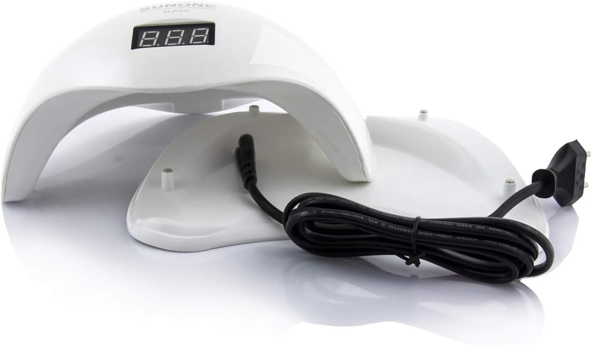 48W UV LED LAMP και 24 LED, για Manicure-Pedicure, με αισθητήρες και χρονοδιακόπτη, λευκό