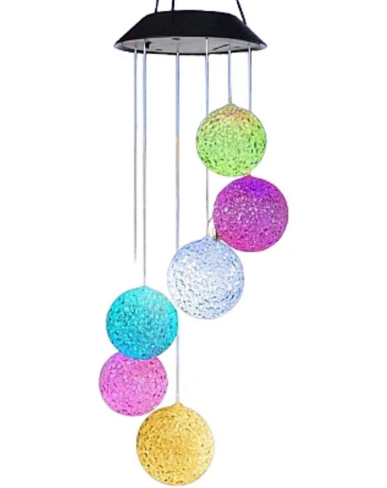 Ηλιακή λάμπα A148-FL8 Wind Bell με RGB Snow Bulgar