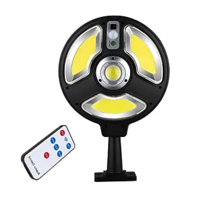 Lampa Solara Rotunda 150 LED 1288A COB 3 Moduri Iluminare + Senzor si Telecomanda