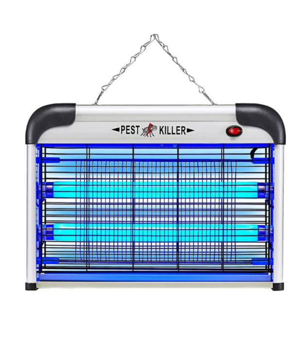 Anti-ellenőrző UV-lámpa, 30W teljesítmény, lefedettség kb. 45 sm, gyűjtőálcával és 2 neoi, fehér