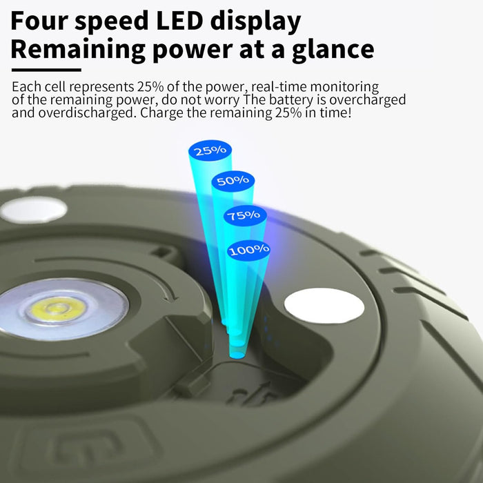 Band Lamp 200 LED RGB kempinghez, 20 m, IP44, 2000Ma akkumulátor, Power Bank, Forró és színes fehér fény, fehér