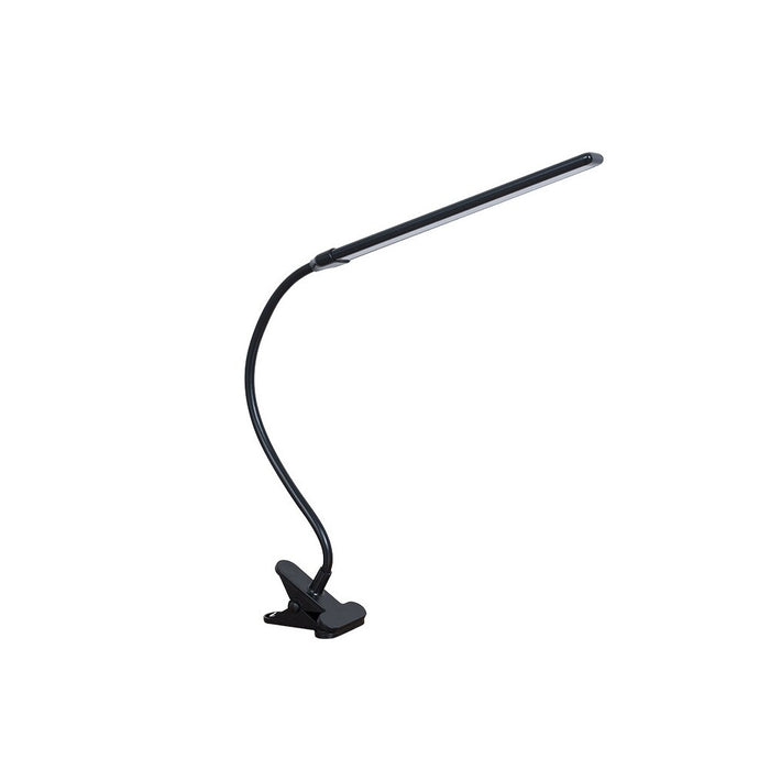 LED Lamp Office με ρυθμιζόμενο, αλουμίνιο και σφιγκτήρα ABS, USB, 13W, 50cm, Black