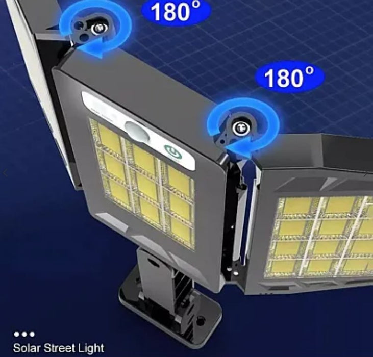 LED -es napfénylámpa 10 000 LM Tripla COB mozgásérzékelővel távirányítóval