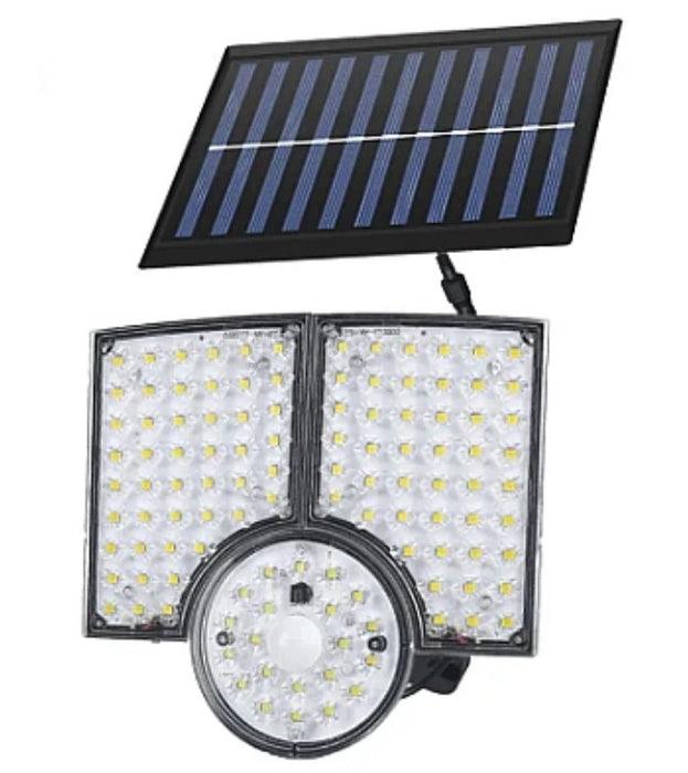 Napenergia -lámpa 3 állítható szalaggal és 112 LED -es érzékelővel