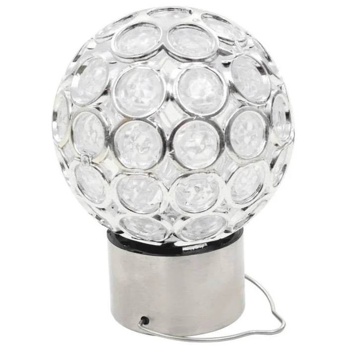 Lampa solara decorativa tip glob din PP si otel, cu agatatoare, IP44, culori schimbatoare