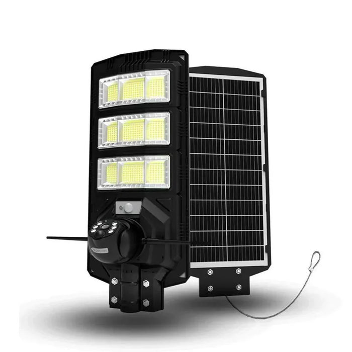 Lampa solara stradala 300W cu camera de supraveghere integrata si telecomanda negru