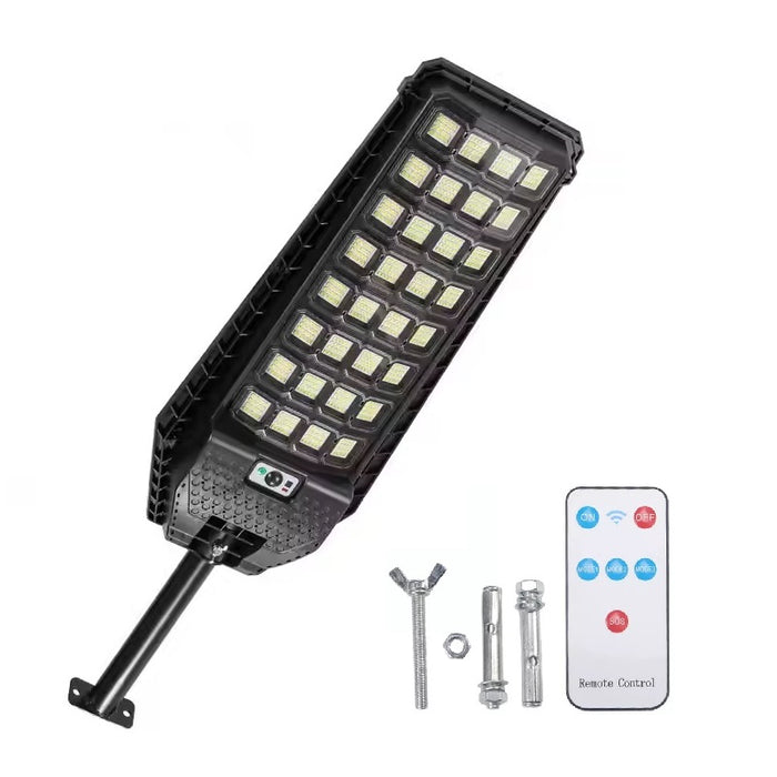 STREET SOLAR LAMP, 640 LED 1600W, μπαταρία 6000mAh, 74cm, μαύρο