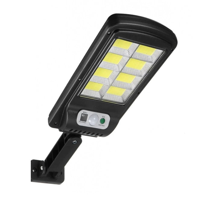 Lampa solara stradala, cu 8 cadre, 160 LED-uri, 30W, pe inductie, senzor miscare, pentru curte, alee