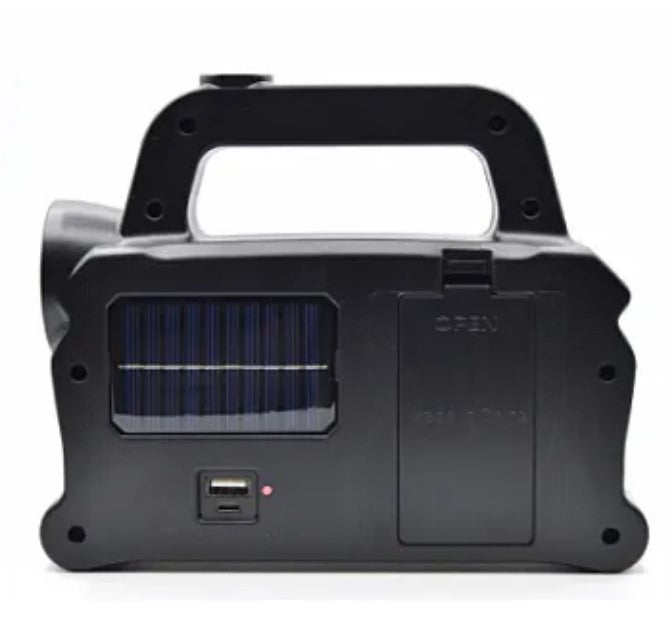 Lanterna de mana/Lampa HB6168 panou solar USB 10W 600LM, cu maner