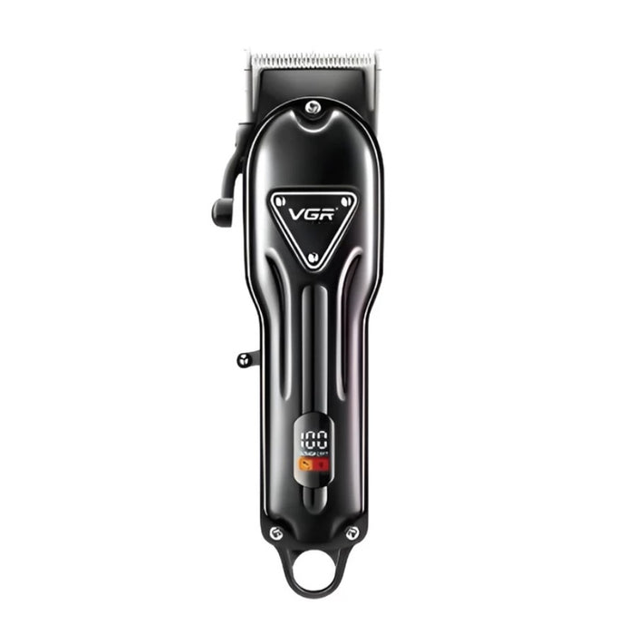 VGR V-051 Trimmer, Portable, Wireless, 5W, USB, Steel Blade, 4 Heads Guide, Black