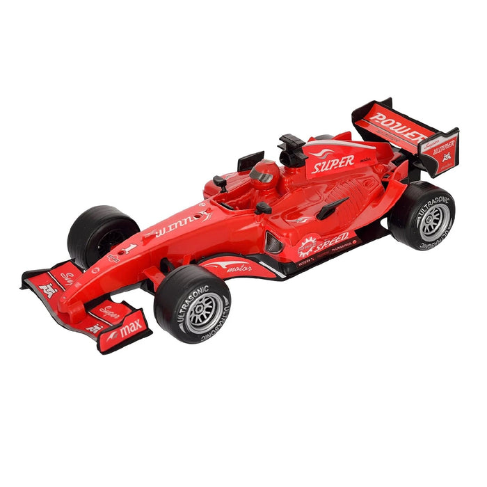 Masinuta de jucarie pentru Copii de 3 ani+, Formula F1 cu Frictiune, Sunete si Lumini, Scara 1:18, Rosu