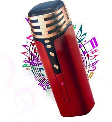 Vezeték nélküli mikrofon a karaoke andowl q-l838, rosu