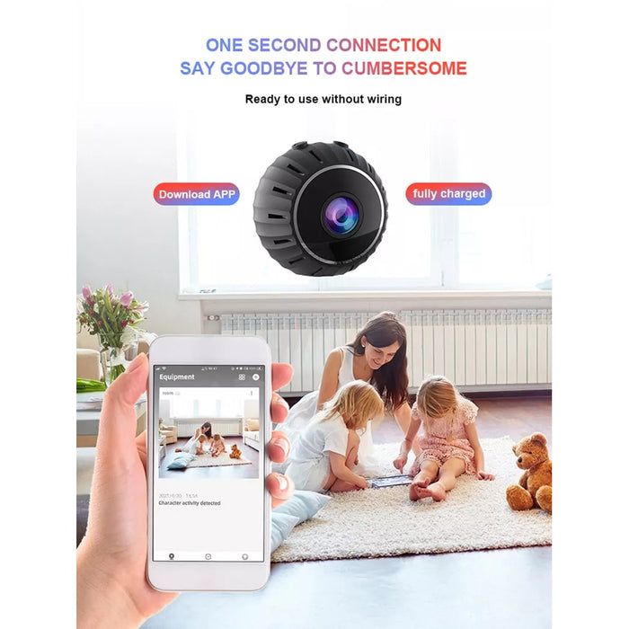 Mini Camera de Supraveghere, WiFi, Full HD, 360°, Night Vision, Senzor de miscare