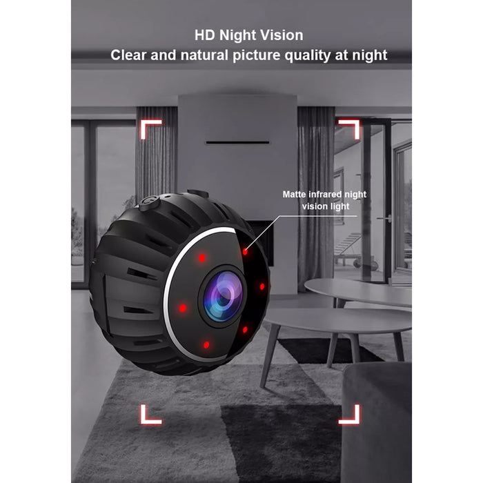 Mini Camera de Supraveghere, WiFi, Full HD, 360°, Night Vision, Senzor de miscare