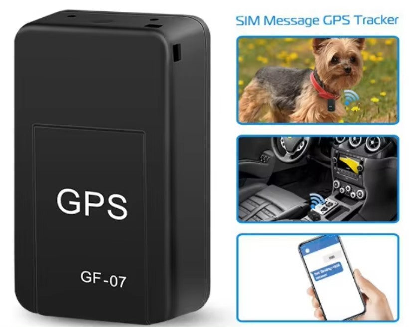 Mini GPS Tracker 3.5x2x1.4cm, устройство за проследяване, стабилна фиксация на магнит, използване на SIM карта, черно