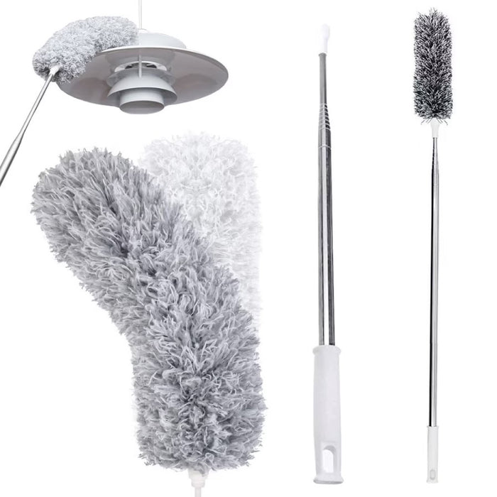 Microfiber Telescopic Pamatuf, се простира до 2,80 м, за твърди области, с 360 ° въртене