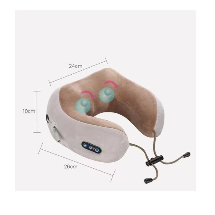 Електрическа цервикална възглавница с масаж на релаксация, намалява мускулното напрежение и дискомфорт