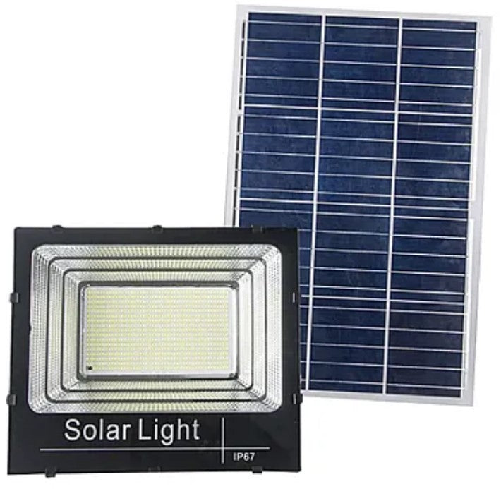 Proiector 100W LED DIMABIL cu Panou Solar INDIVIDUAL si Telecomanda HA