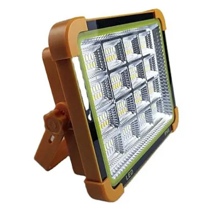 Proiector LED D9 cu panou solar, 100 W, cu funtie de incarcare telefon