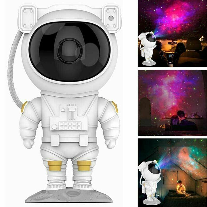 Proiector LED astronaut galaxy star cu temporizator si telecomanda