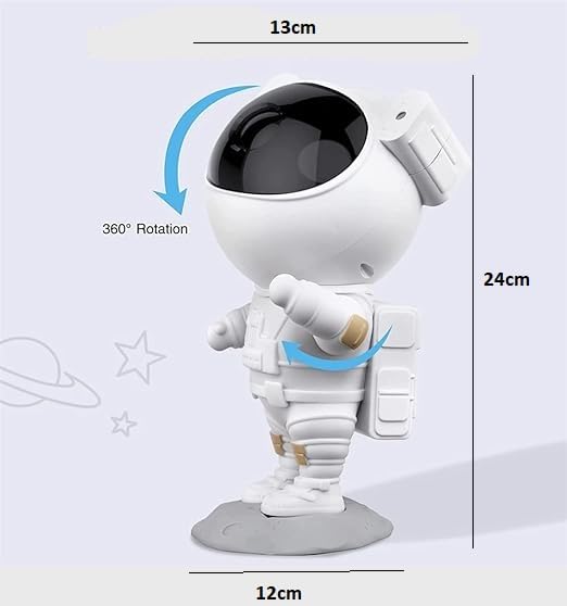 Proiector LED astronaut galaxy star cu temporizator si telecomanda