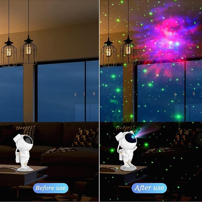 LED projektor űrhajós Galaxy csillag időzítővel és távirányítóval