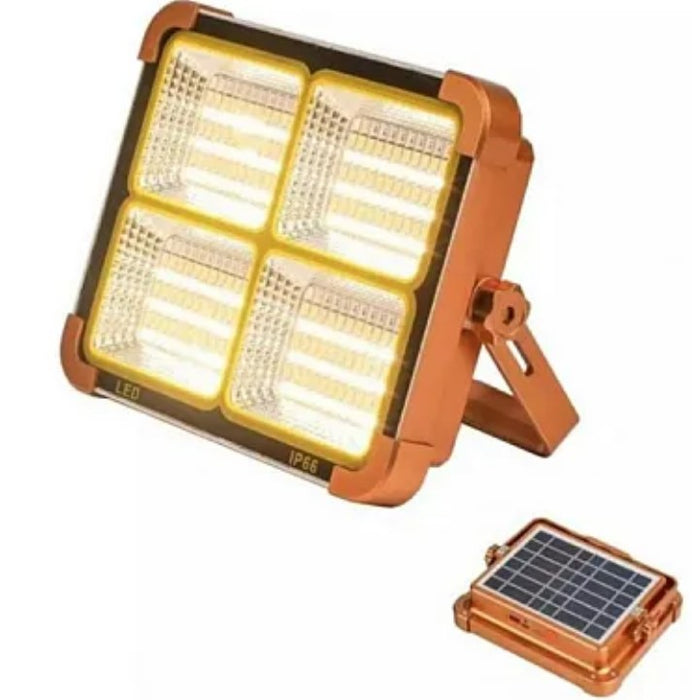 Proiector Led 500W D8 cu Panou Solar 3 moduri lumina, Functie Stroboscop si incarcare teleon