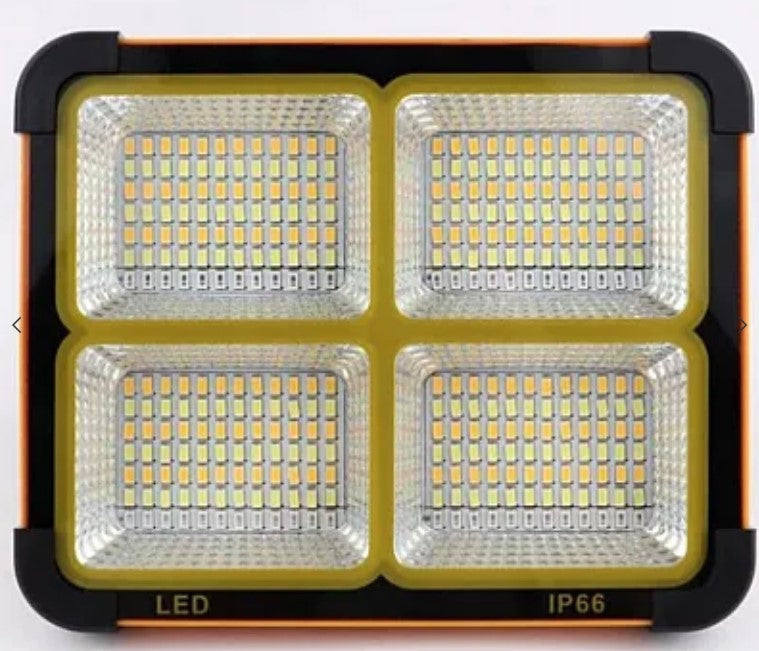 Φορητός ηλιακός προβολέας 200W με 288 Black LED-Orange